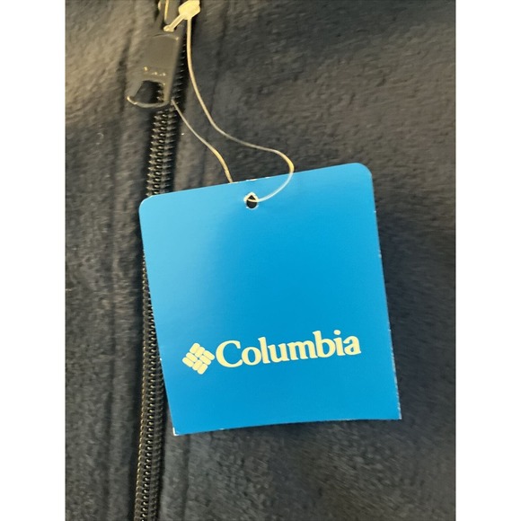 Columbia Mens Vest Gray Blue Size Small New With Tags Fleece - Picture 5 of 10